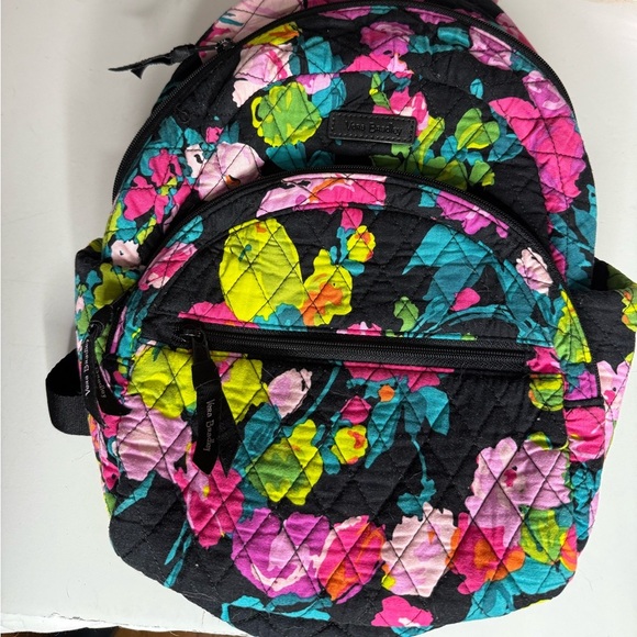 Vera Bradley Floral Quilted Backpack - Picture 2 of 8